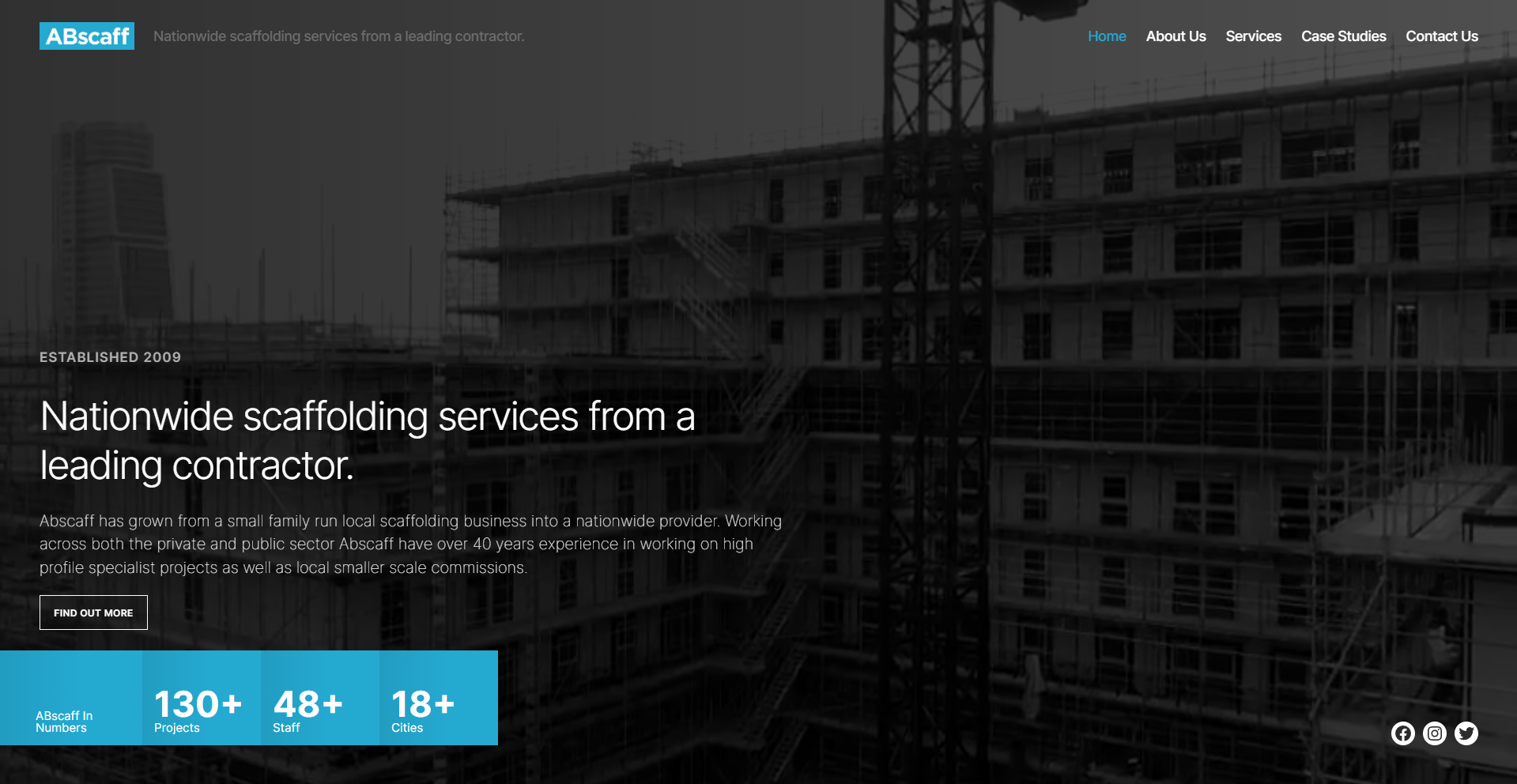 Abscaff website screenshot
